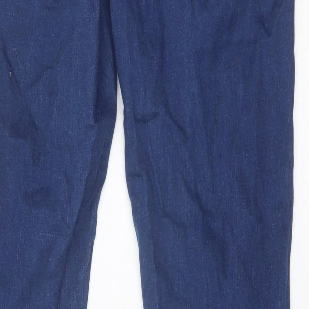 Topshop Womens Blue Cotton Skinny Jeans Size 26 in Slim Zip