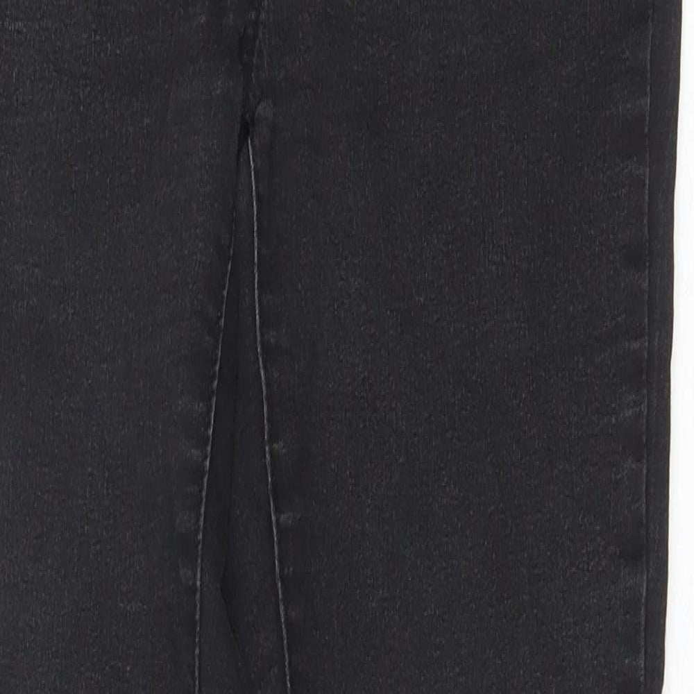 Mango Womens Black Cotton Skinny Jeans Size 8 Slim Zip