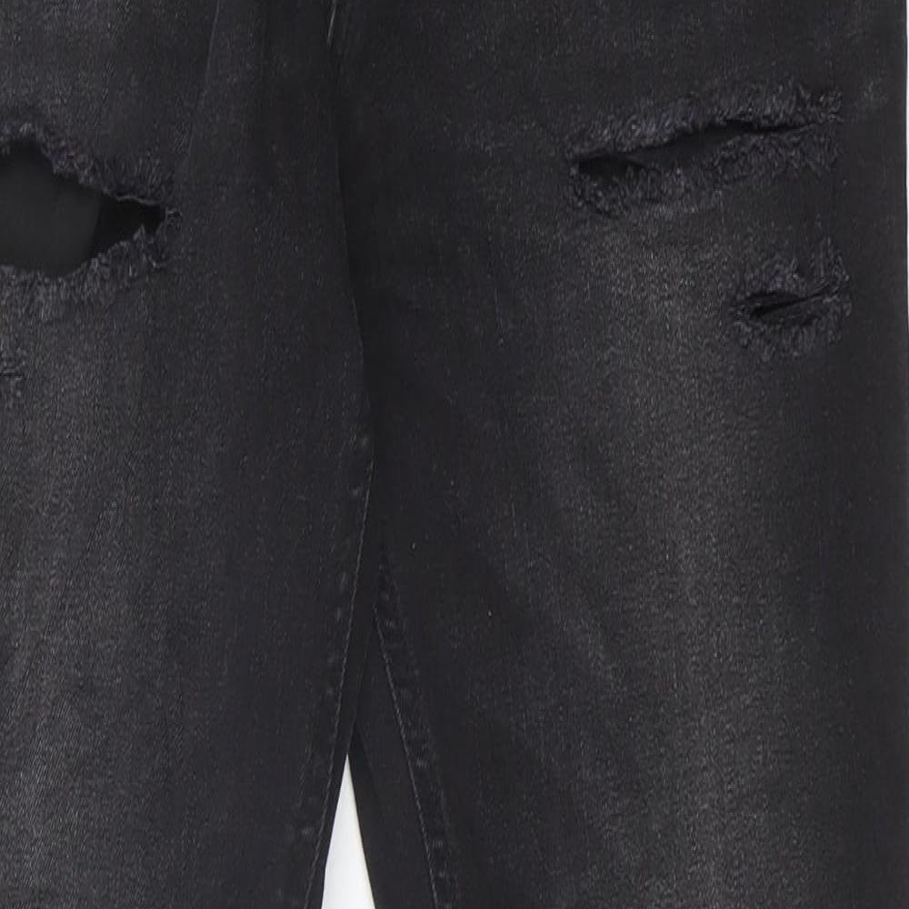 Born Rich Womens Black Cotton Skinny Jeans Size 32 in Slim Zip