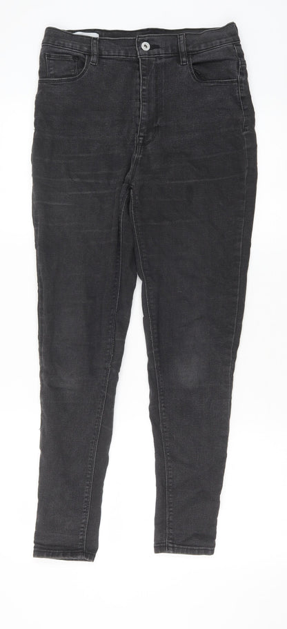 COLLUSION Womens Black Cotton Skinny Jeans Size 30 in Slim Zip