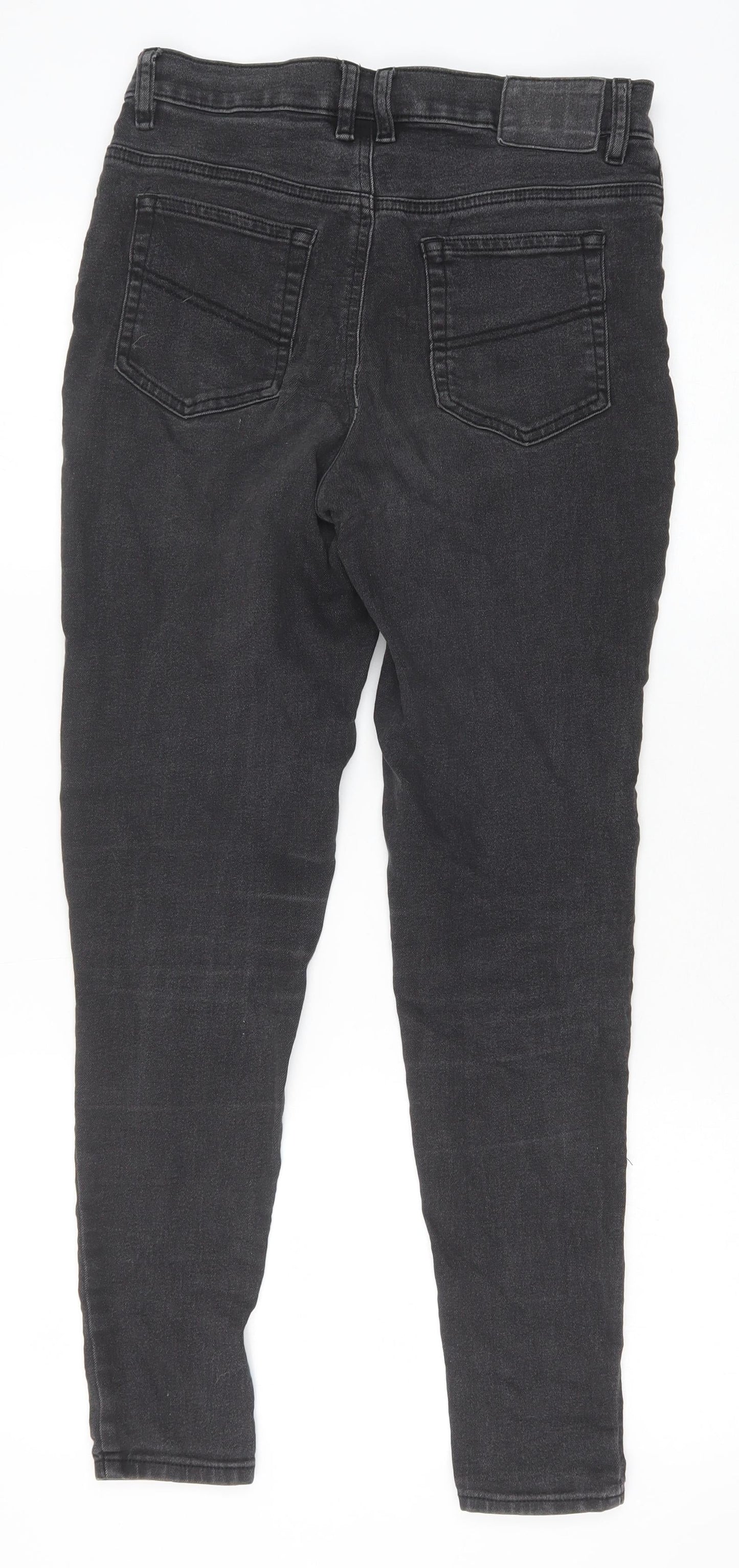 COLLUSION Womens Black Cotton Skinny Jeans Size 30 in Slim Zip