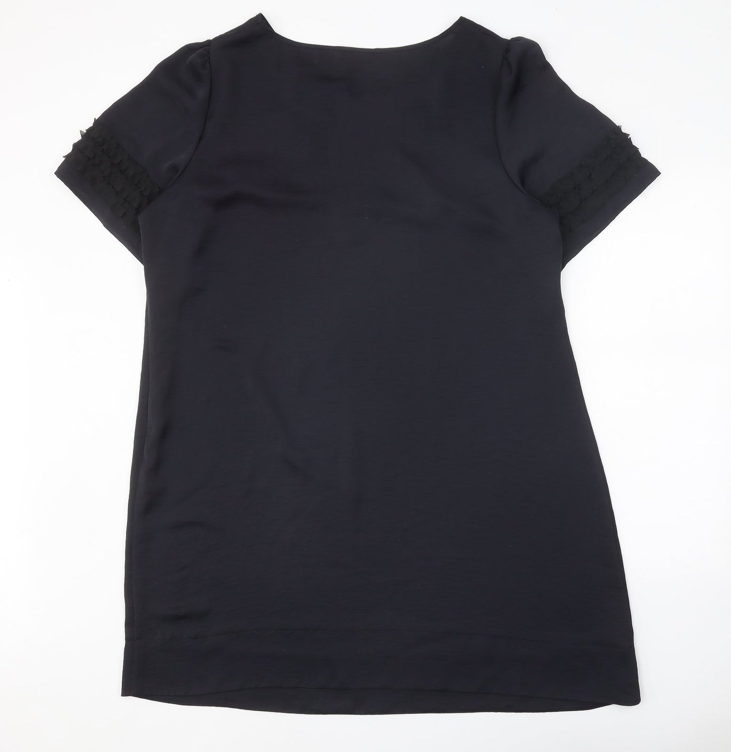 Autograph Womens Black Polyester A-Line One Size Round Neck Pullover