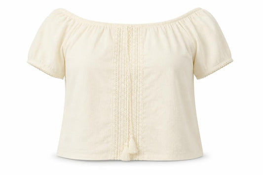 Womens UK Size M Divided Ivory Basic Blouse