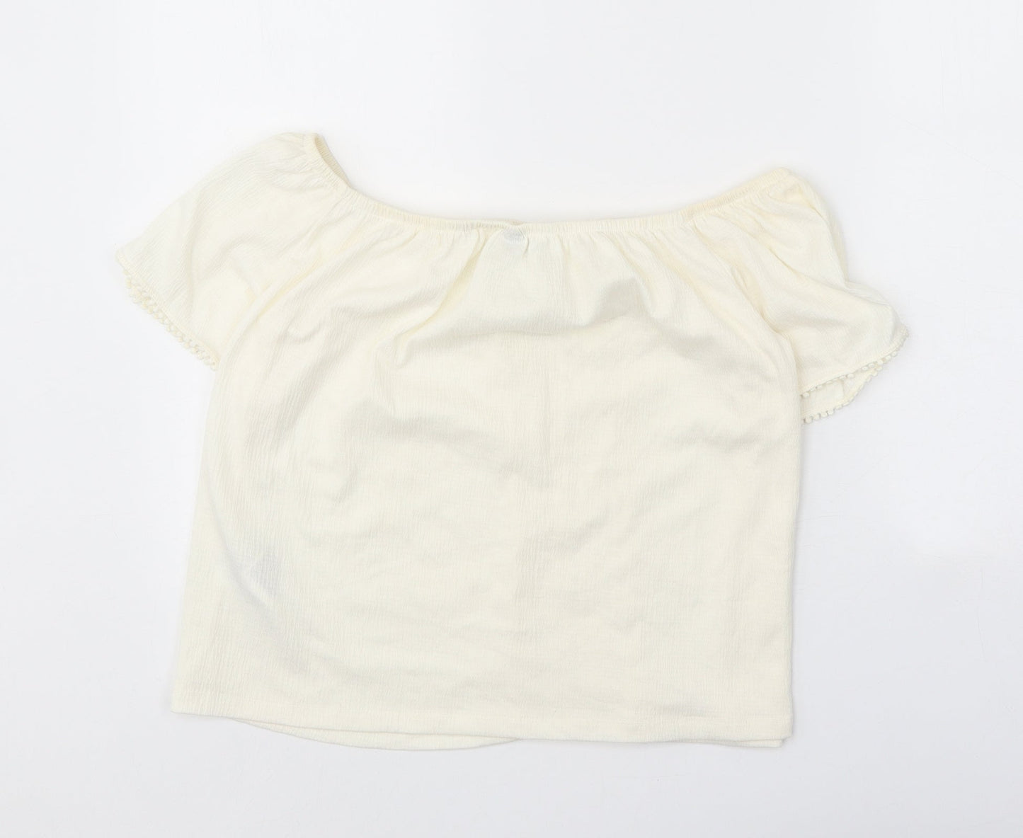 Womens UK Size M Divided Ivory Basic Blouse
