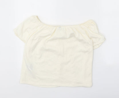Womens UK Size M Divided Ivory Basic Blouse