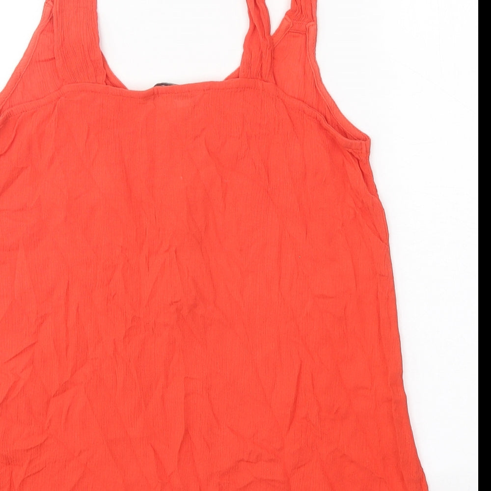 Womens UK Size 12 NEXT Red Basic Tank