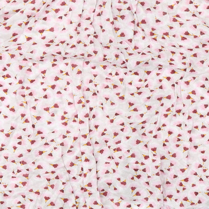 Womens UK Size 6 H&M Pink Basic Button-Up