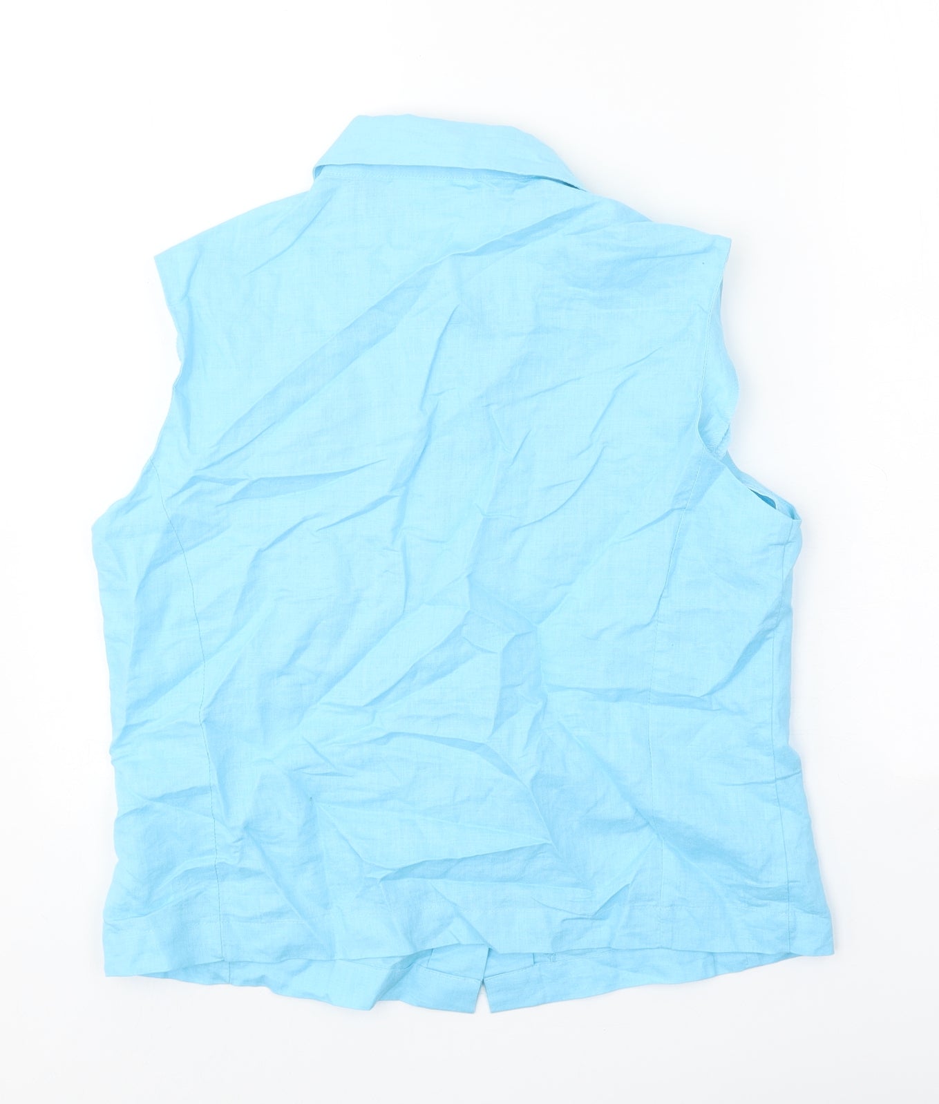Womens UK Size 14 Essentials Blue Basic Tank