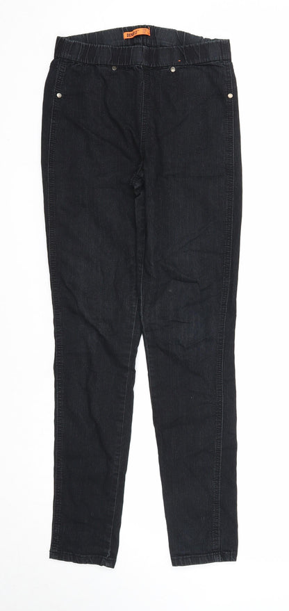 Denim & Co. Womens Black Cotton Jegging Jeans Size 10 Regular