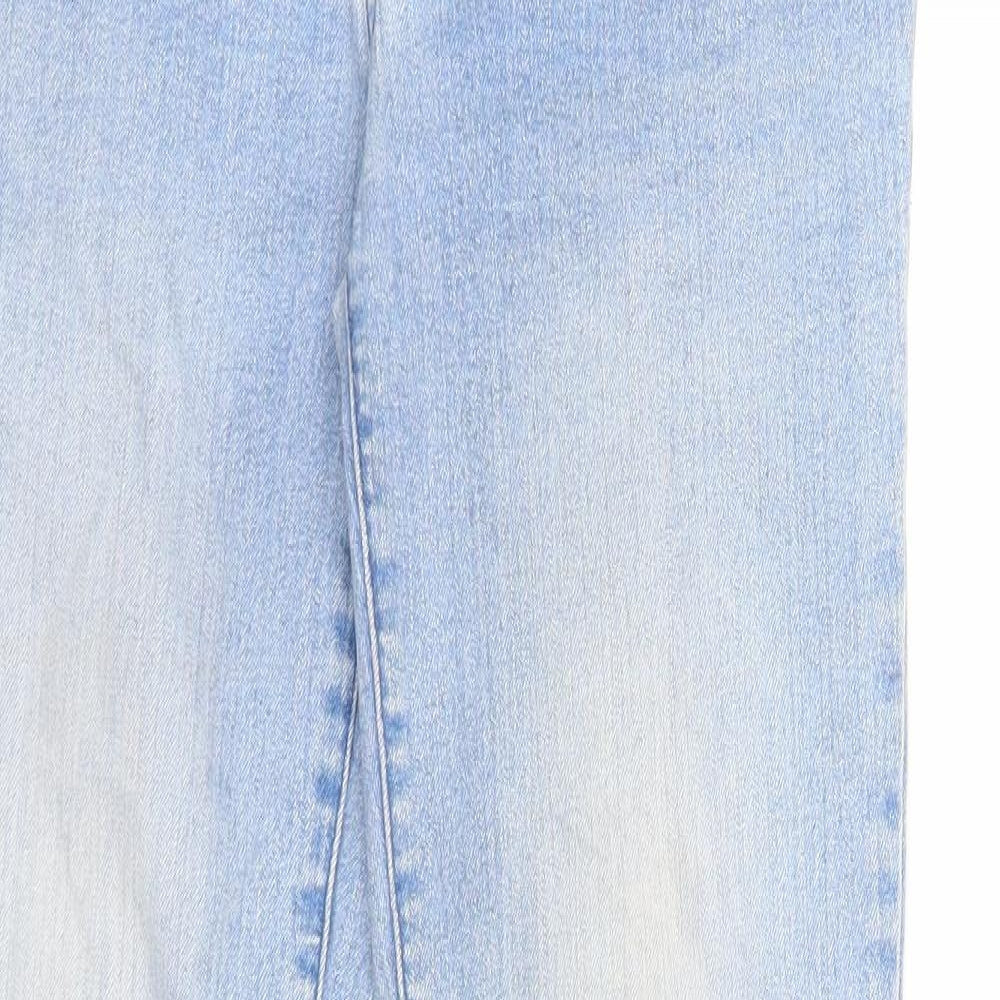 Rainbow Womens Blue Cotton Skinny Jeans Size 8 Slim Zip