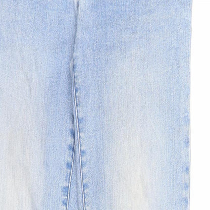 Rainbow Womens Blue Cotton Skinny Jeans Size 8 Slim Zip