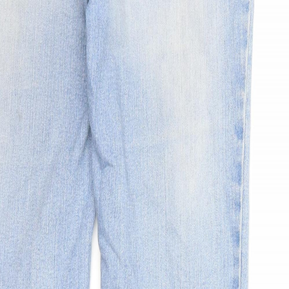 Rainbow Womens Blue Cotton Skinny Jeans Size 8 Slim Zip