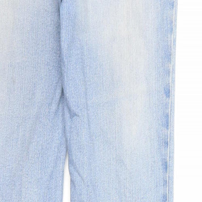 Rainbow Womens Blue Cotton Skinny Jeans Size 8 Slim Zip