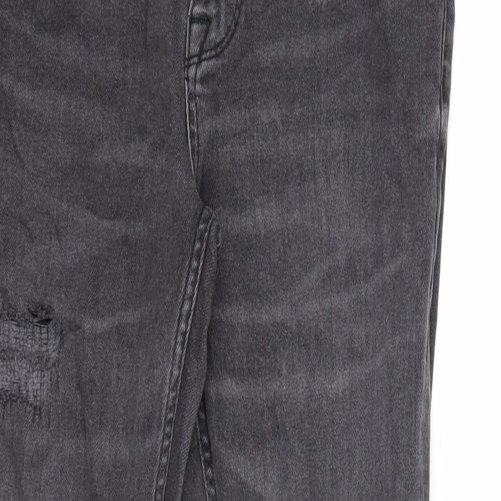 ASOS Mens Black Cotton Skinny Jeans Size 30 in L30 in Regular Zip