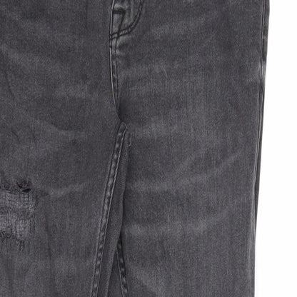 ASOS Mens Black Cotton Skinny Jeans Size 30 in L30 in Regular Zip