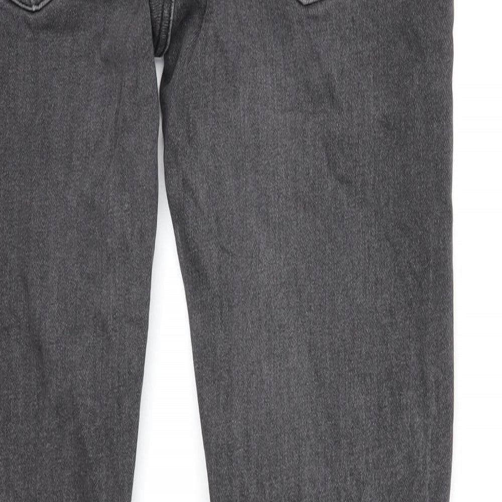 ASOS Mens Black Cotton Skinny Jeans Size 30 in L30 in Regular Zip