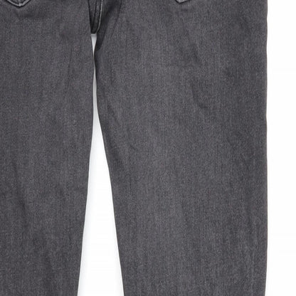 ASOS Mens Black Cotton Skinny Jeans Size 30 in L30 in Regular Zip