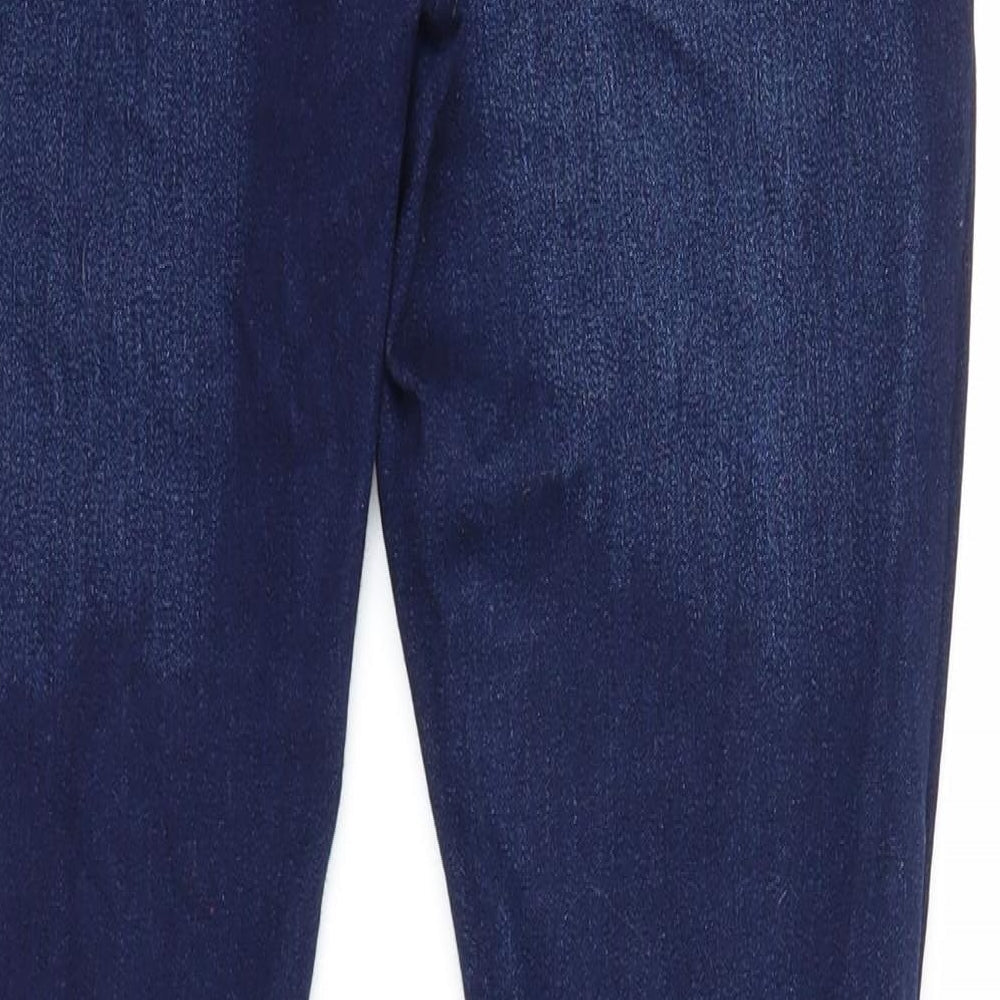 Boohoo Mens Blue Cotton Skinny Jeans Size 34 in Regular Zip