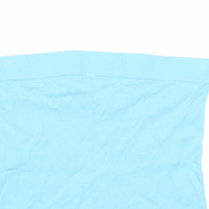 Womens UK Size 16 Papaya Blue Cropped Tank