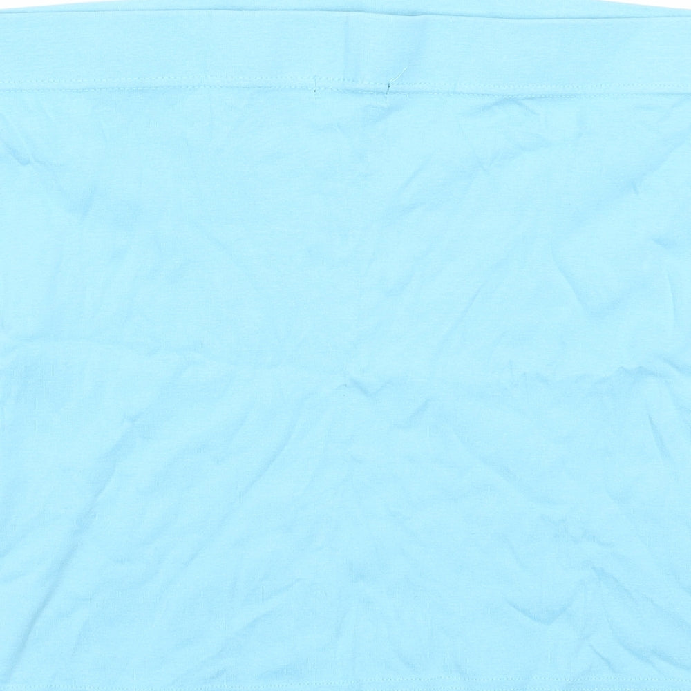 Womens UK Size 16 Papaya Blue Cropped Tank