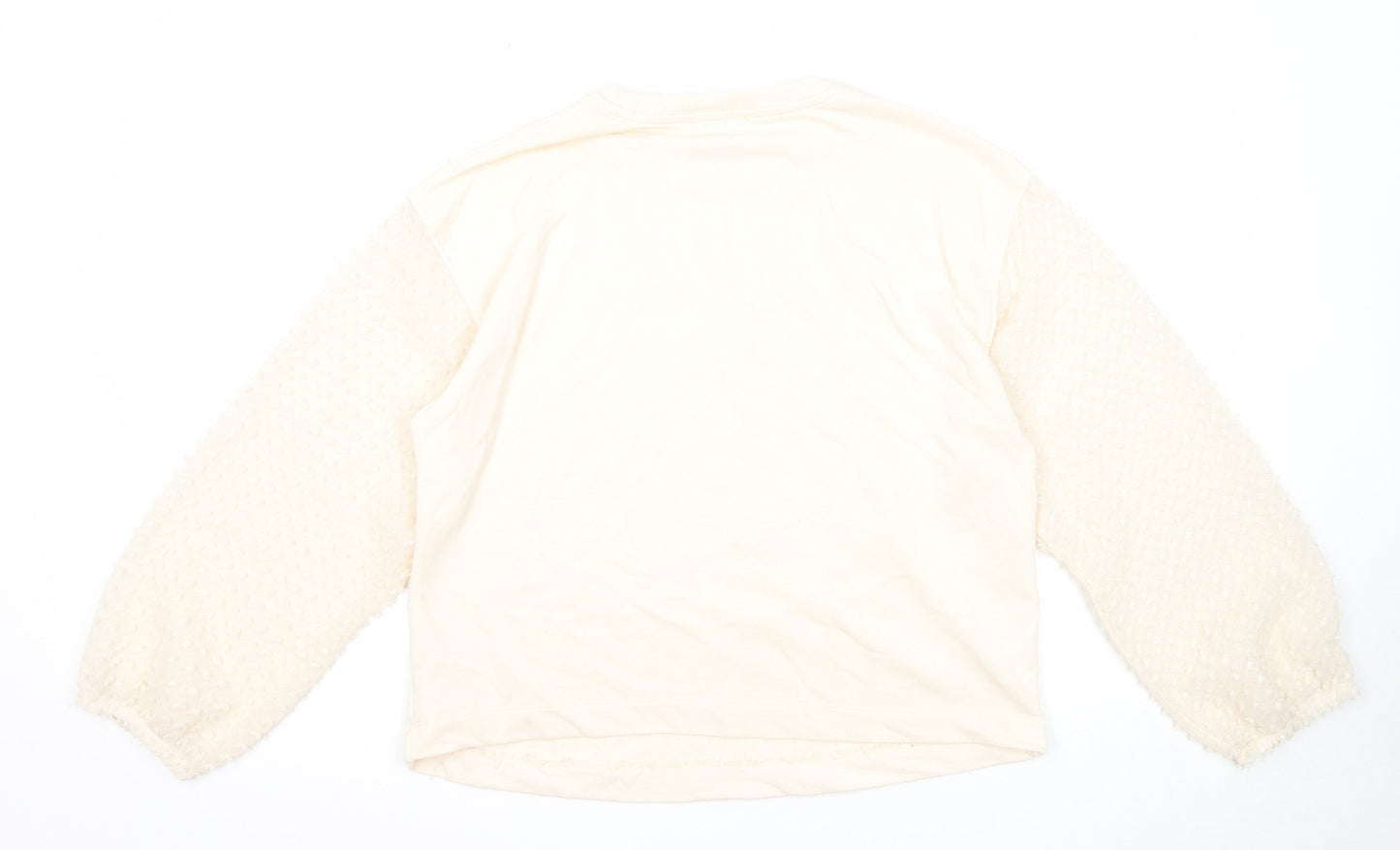 Primark Womens Beige Polyester Pullover Sweatshirt Size 14 Pullover