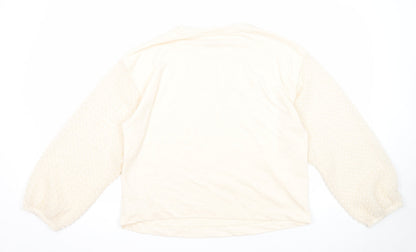 Primark Womens Beige Polyester Pullover Sweatshirt Size 14 Pullover