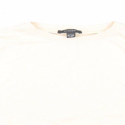 Primark Womens Beige Polyester Pullover Sweatshirt Size 14 Pullover