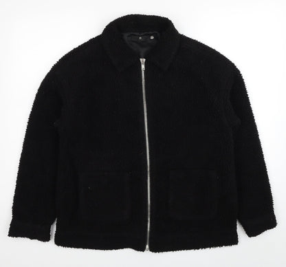 Missguided Womens Black Jacket Size 8 Zip