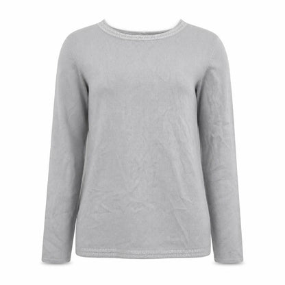Womens UK Size L Anna Rose Grey Pullover Jumper