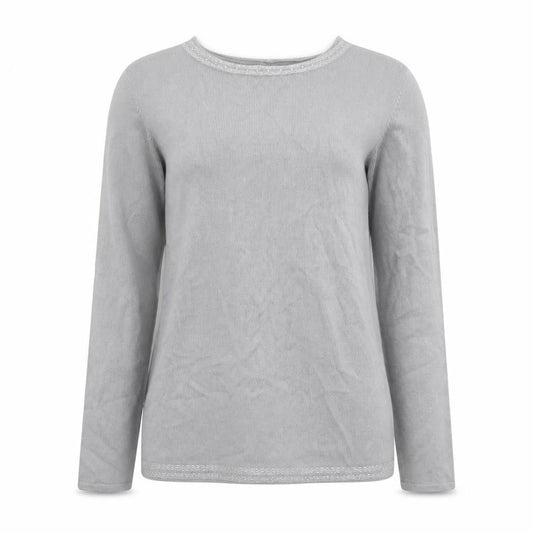 Womens UK Size L Anna Rose Grey Pullover Jumper