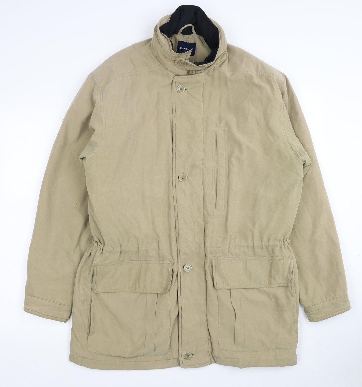 Dieter Danehl Womens Beige Parka Coat Size M Zip