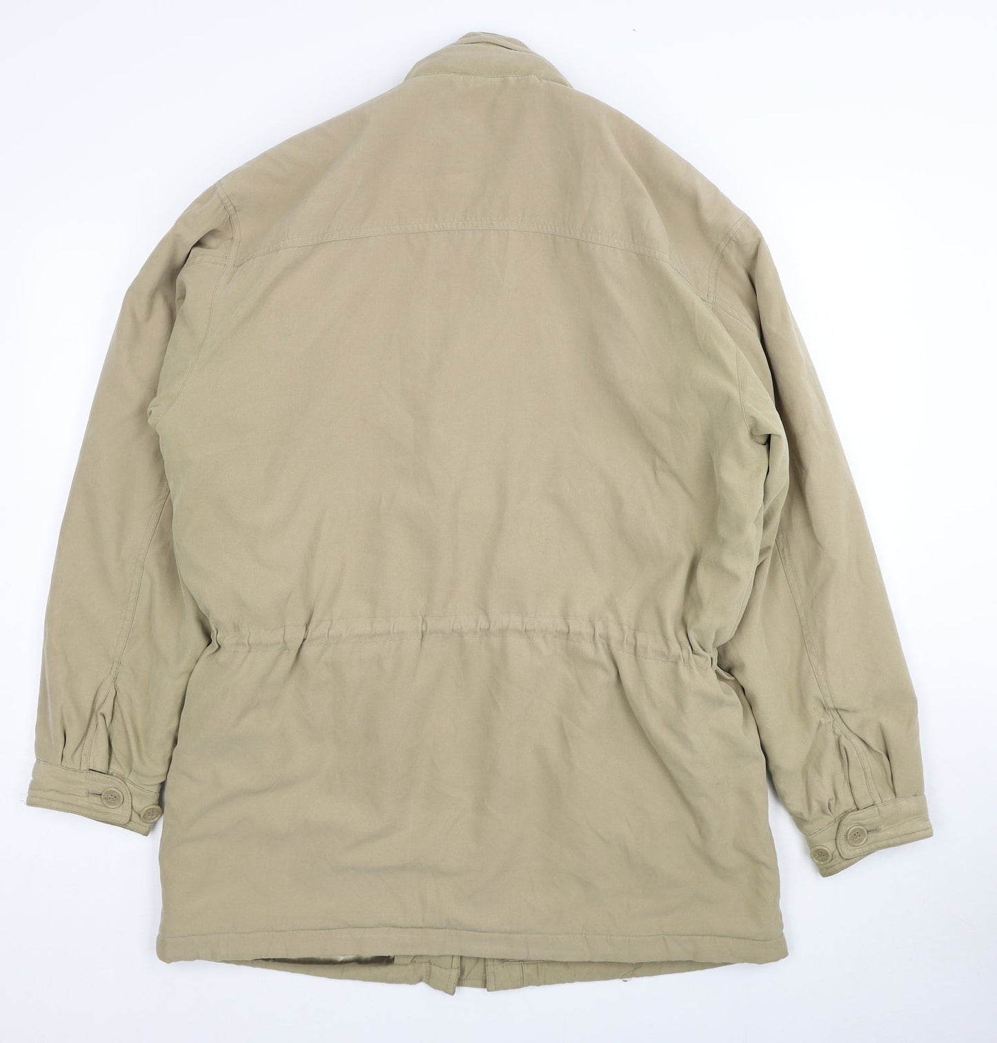 Dieter Danehl Womens Beige Parka Coat Size M Zip