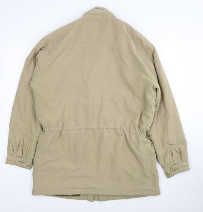 Dieter Danehl Womens Beige Parka Coat Size M Zip