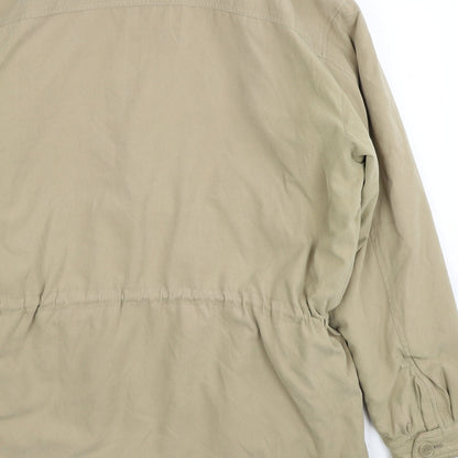 Dieter Danehl Womens Beige Parka Coat Size M Zip