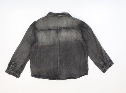 Womens UK Size S BDG Grey Basic Button-Up