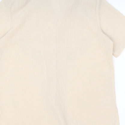 Womens UK Size 12 Clothes Contact Ivory Basic Button-Up