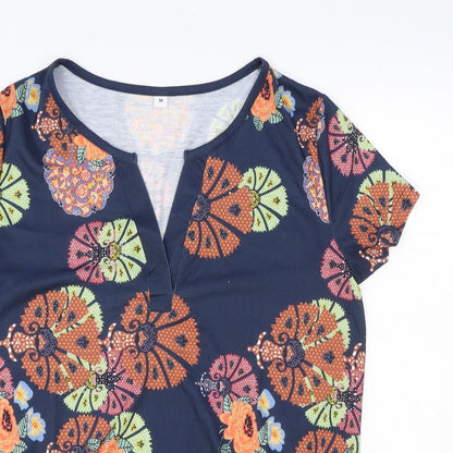 Womens UK Size M Preworn Multicoloured Basic T-Shirt