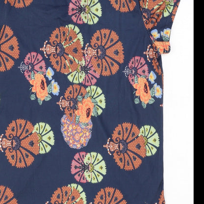 Womens UK Size M Preworn Multicoloured Basic T-Shirt