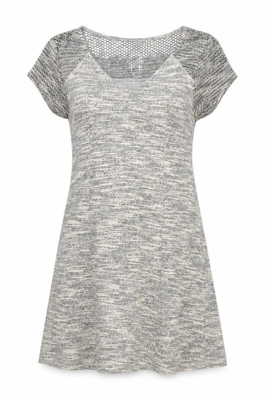 Cream Womens Ivory Viscose A-Line Size L V-Neck Pullover