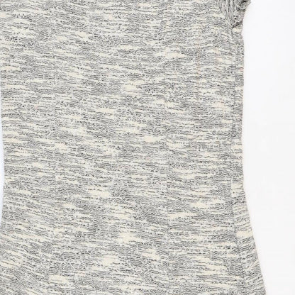 Cream Womens Ivory Viscose A-Line Size L V-Neck Pullover