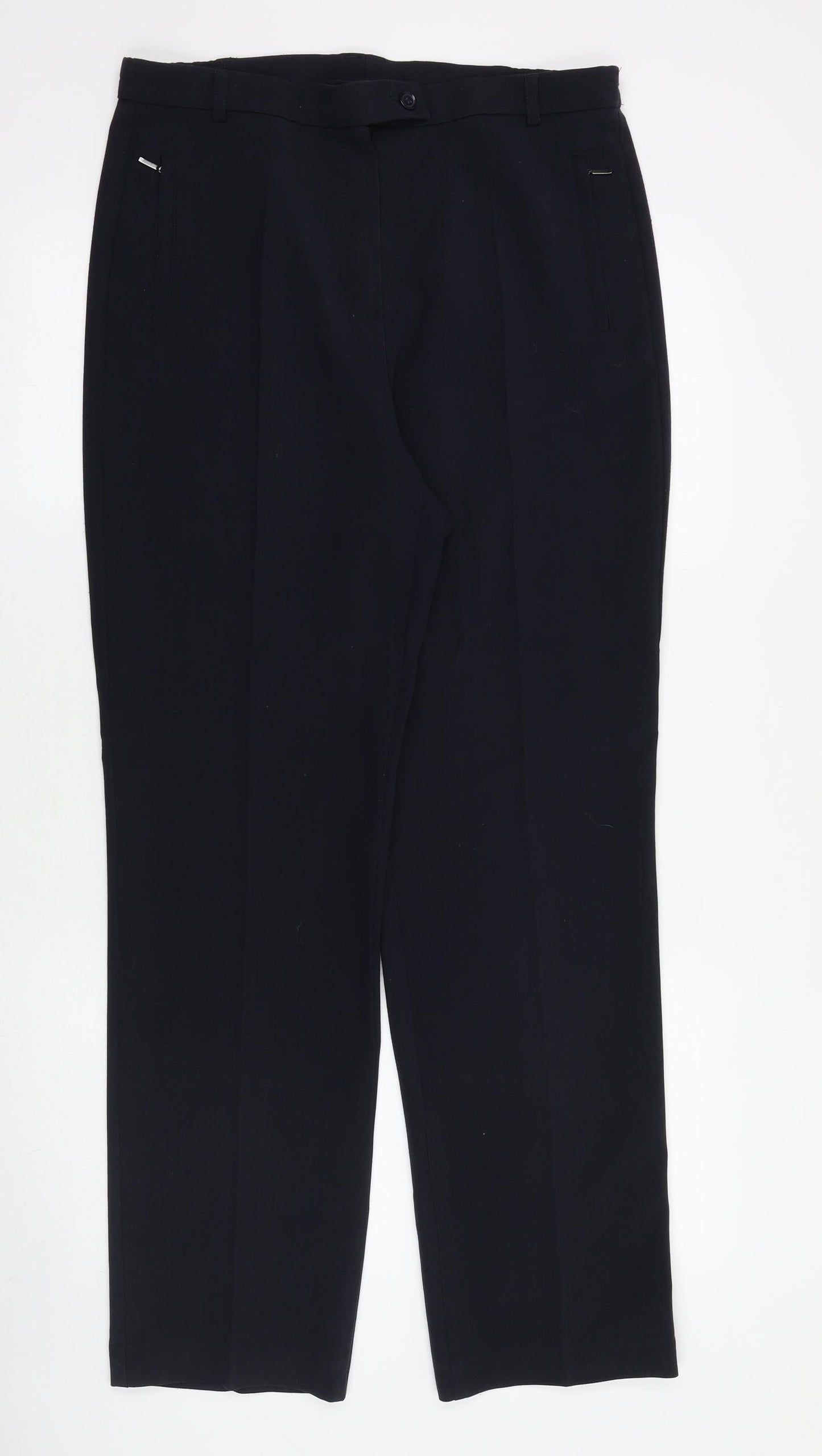 Womens UK Size 32 in Marks and Spencer Regular Fit  Blue Trousers