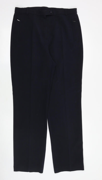 Womens UK Size 32 in Marks and Spencer Regular Fit  Blue Trousers