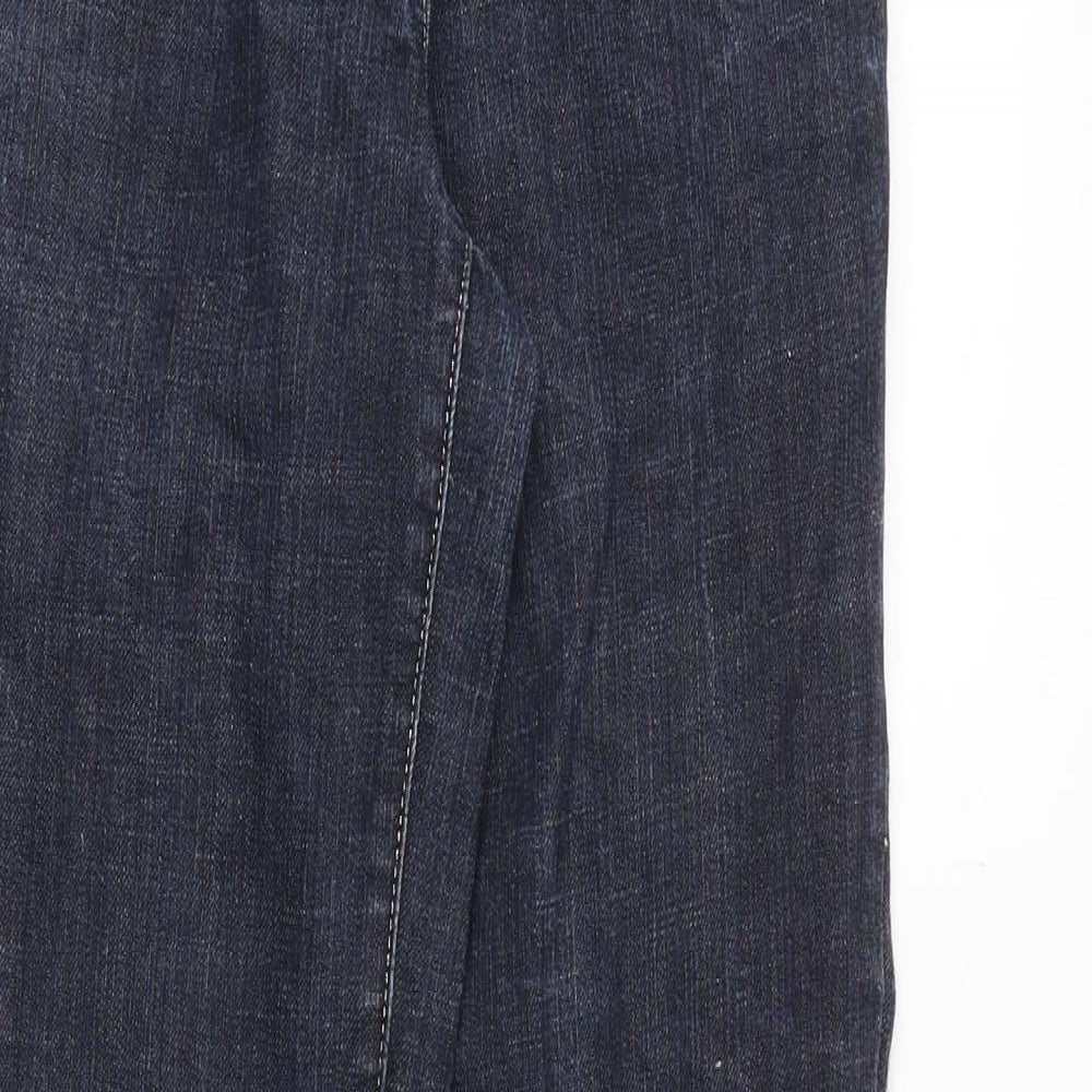 River Island Womens Blue Cotton Skinny Jeans Size 8 Slim Zip