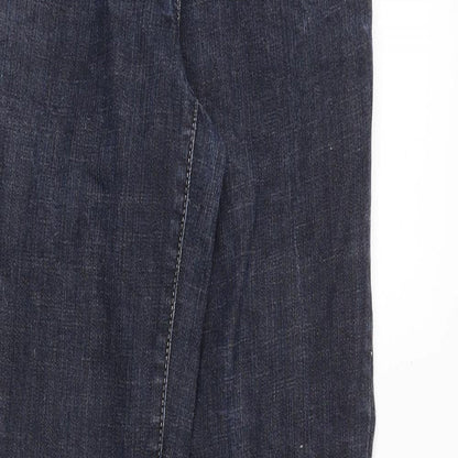 River Island Womens Blue Cotton Skinny Jeans Size 8 Slim Zip