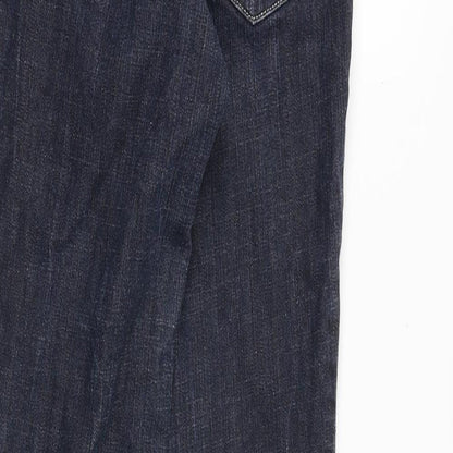 River Island Womens Blue Cotton Skinny Jeans Size 8 Slim Zip