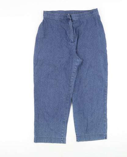 Womens UK Size 10 Marks and Spencer Regular Fit Straight Blue Jeans