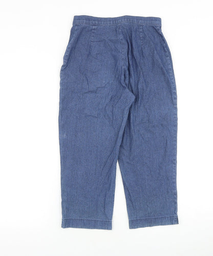 Womens UK Size 10 Marks and Spencer Regular Fit Straight Blue Jeans