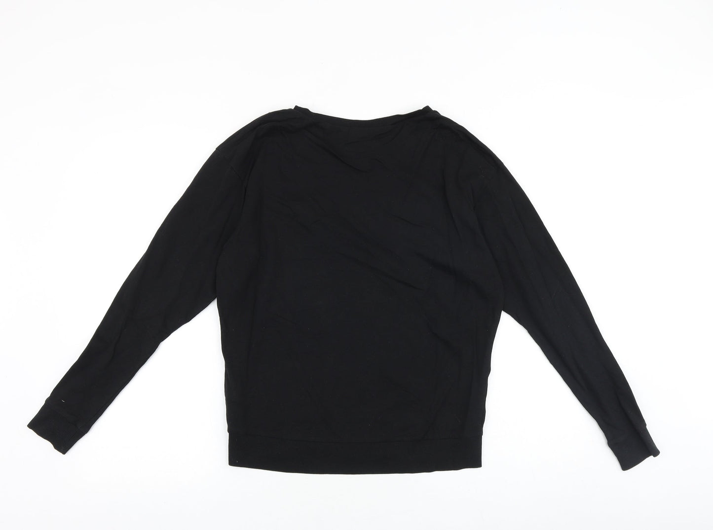 H&M Womens Black Cotton Pullover Sweatshirt Size S Pullover - Not Okay