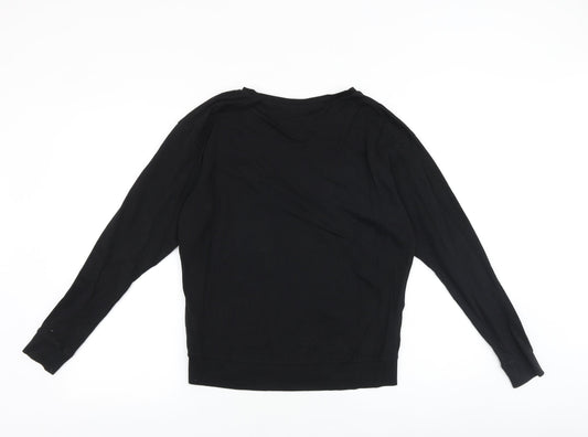 H&M Womens Black Cotton Pullover Sweatshirt Size S Pullover - Not Okay