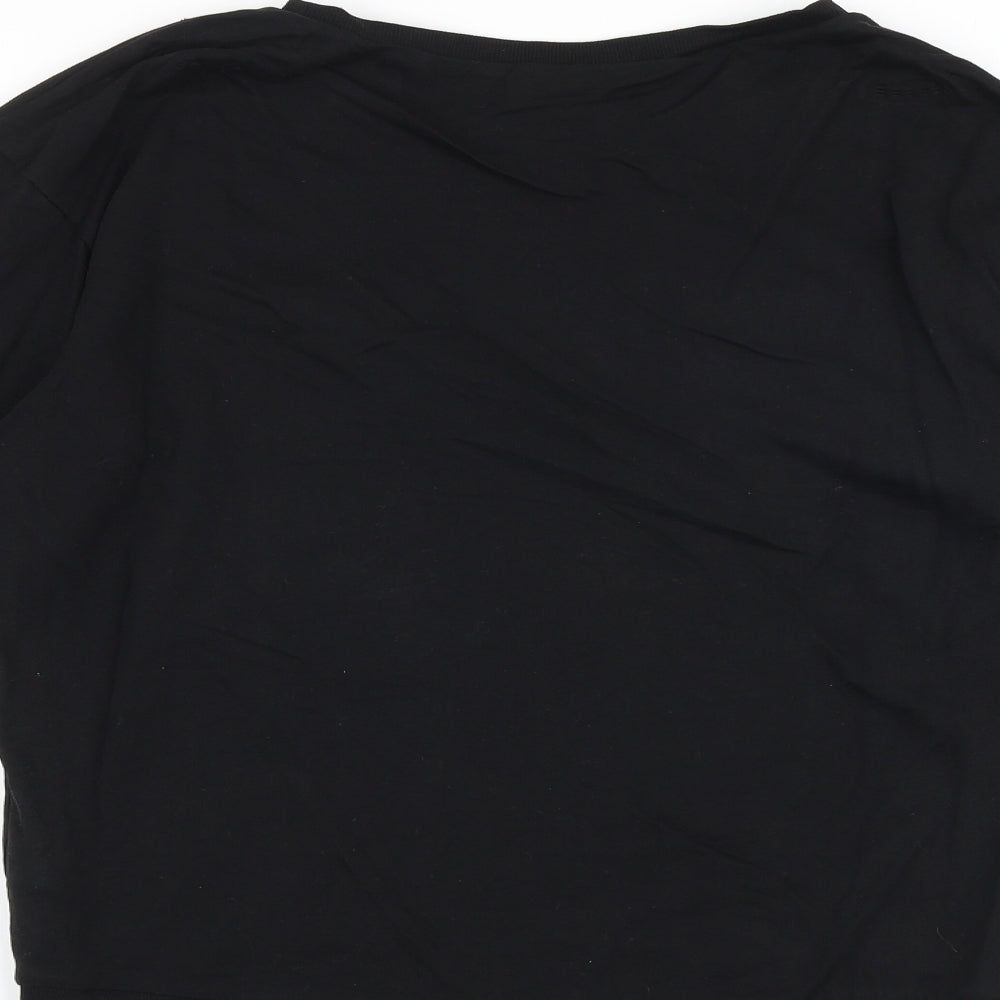 H&M Womens Black Cotton Pullover Sweatshirt Size S Pullover - Not Okay